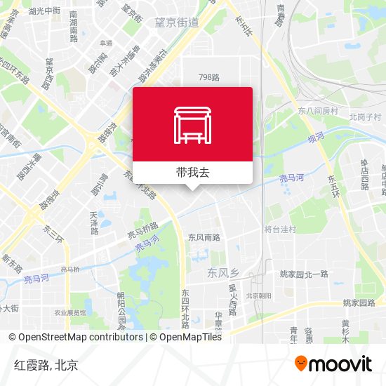 红霞路地图