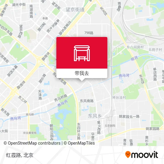 红霞路地图