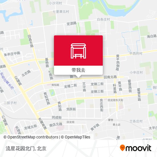 流星花园北门地图