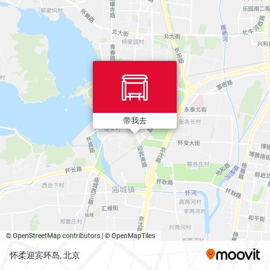 怀柔迎宾环岛地图
