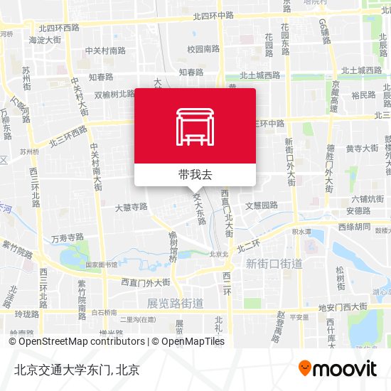 北京交通大学东门地图