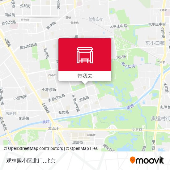 观林园小区北门地图