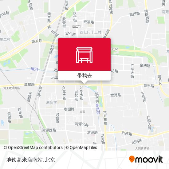 地铁高米店南站地图