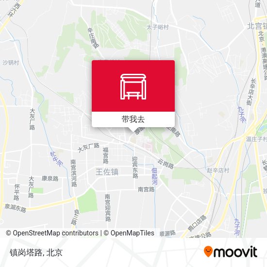镇岗塔路地图
