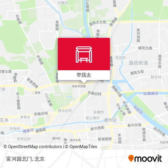 富河园北门地图
