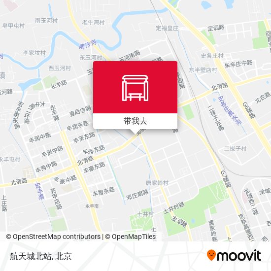 航天城北站地图