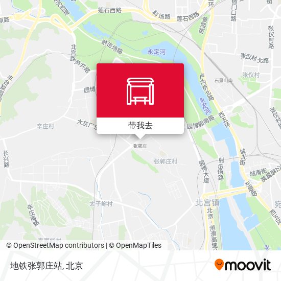 地铁张郭庄站地图