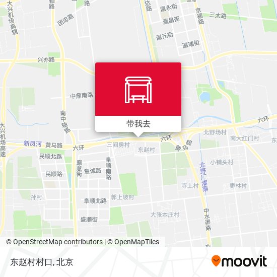 东赵村村口地图
