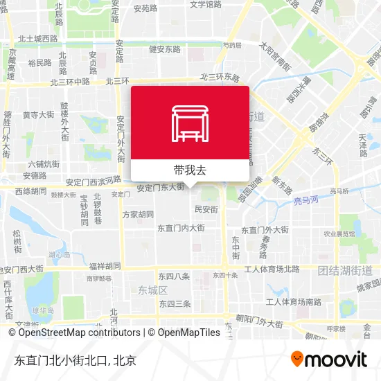 东直门北小街北口地图