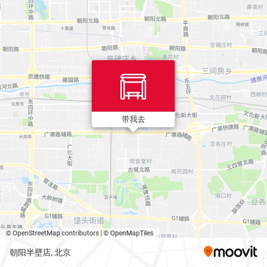 朝阳半壁店地图