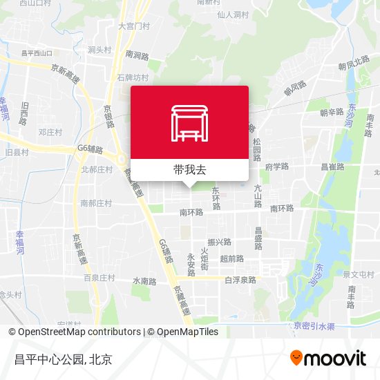 昌平中心公园地图