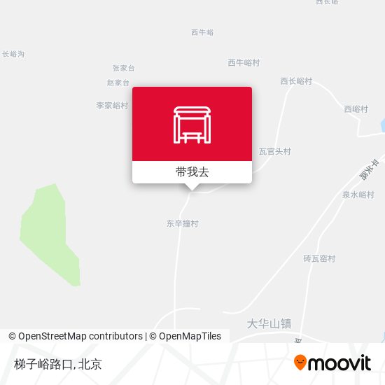 梯子峪路口地图