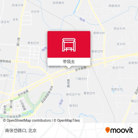 南张岱路口地图