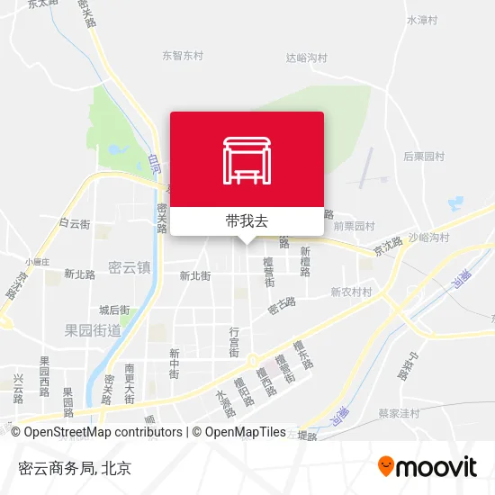 密云商务局地图