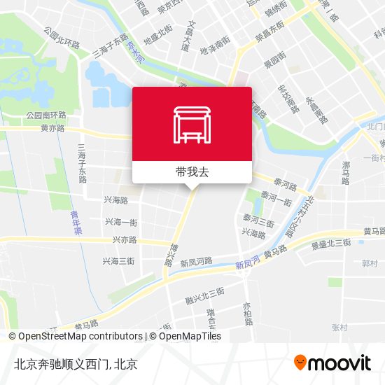 北京奔驰顺义西门地图