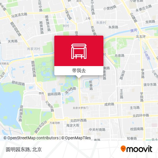 圆明园东路地图