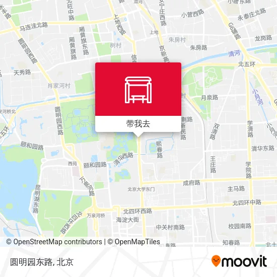 圆明园东路地图