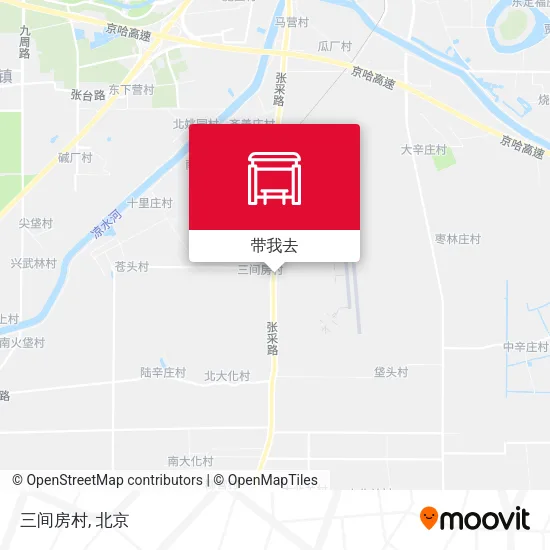 三间房村地图