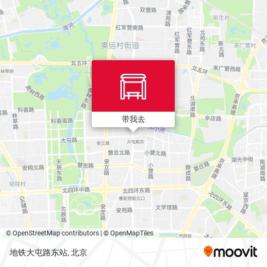 地铁大屯路东站地图