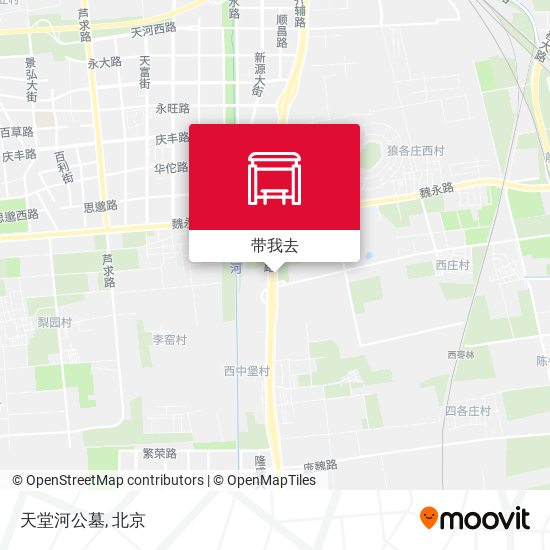 天堂河公墓地图