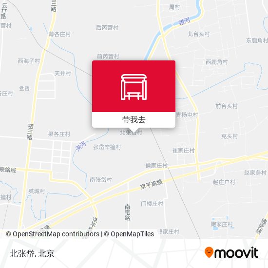 北张岱地图