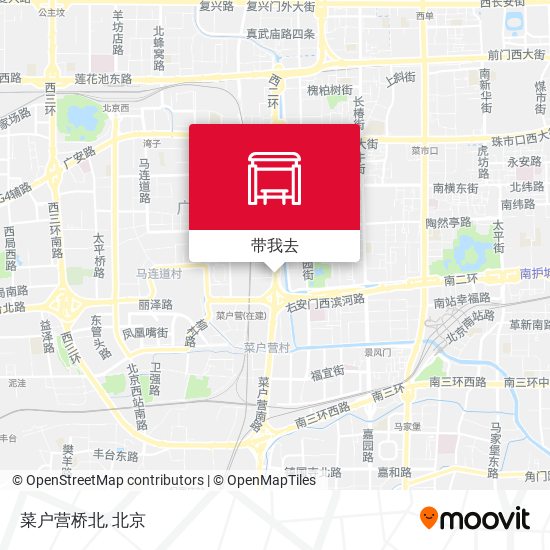 菜户营桥北地图