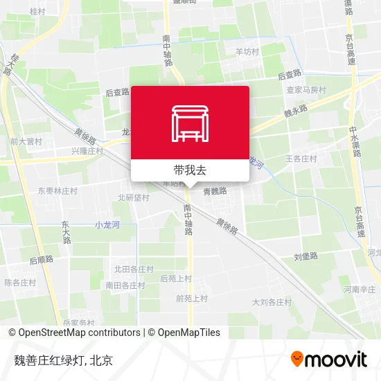 魏善庄红绿灯地图