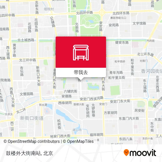 鼓楼外大街南站地图