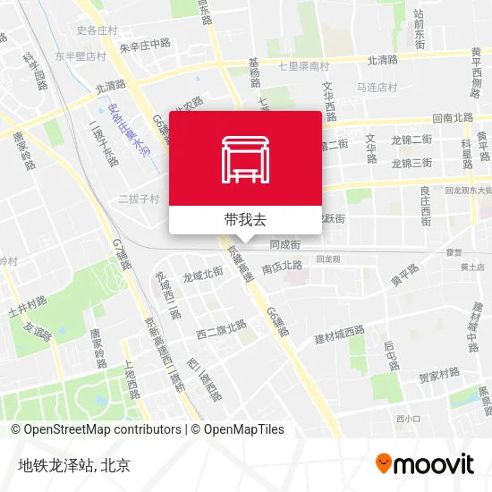 地铁龙泽站地图