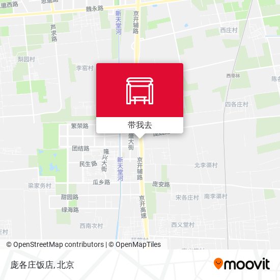 庞各庄饭店地图