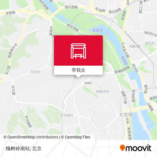 槐树岭南站地图