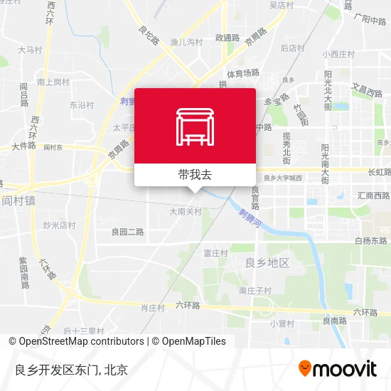 良乡开发区东门地图