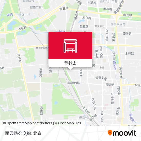 丽园路公交站地图