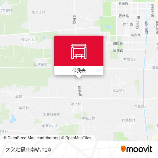大兴定福庄南站地图