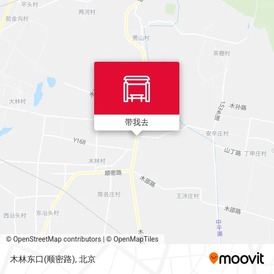 木林东口(顺密路)地图