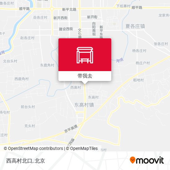 西高村北口地图