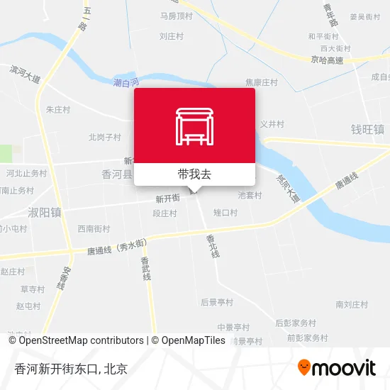 香河新开街东口地图