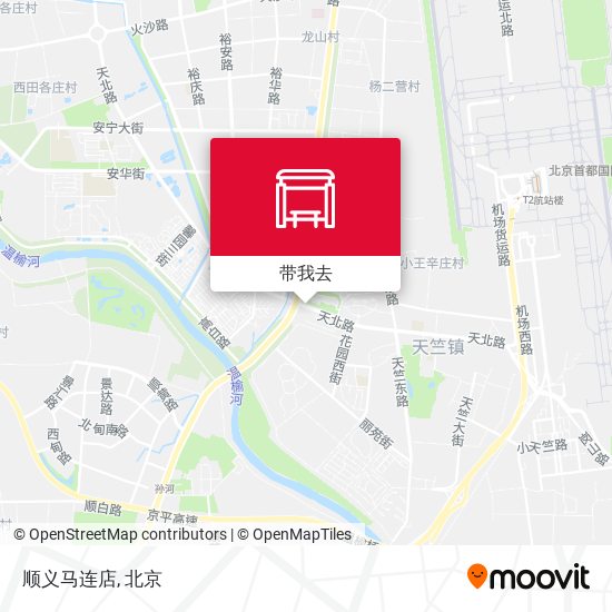 顺义马连店地图