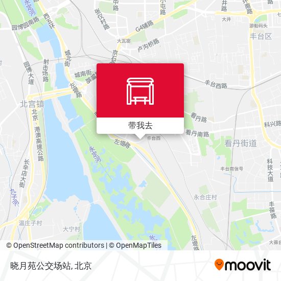 晓月苑公交场站地图