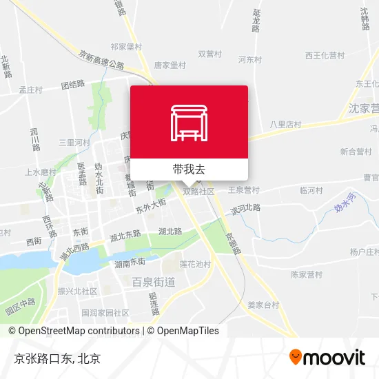 京张路口东地图