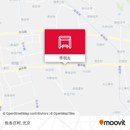 焦各庄村地图