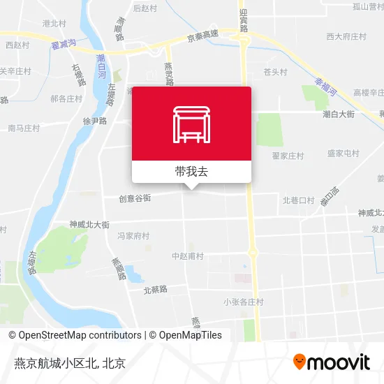 燕京航城小区北地图