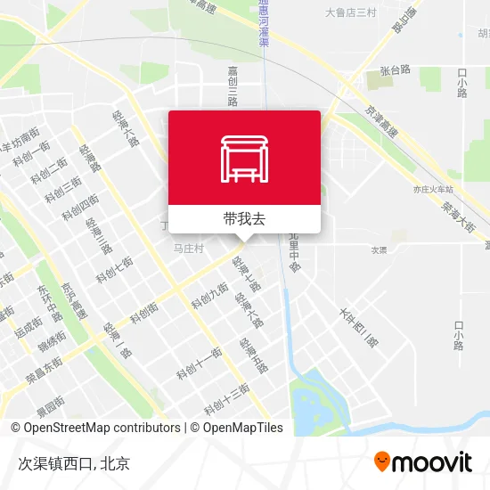 次渠镇西口地图