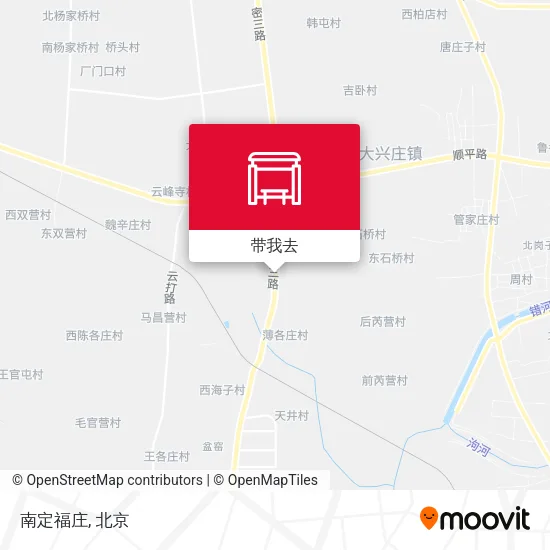南定福庄地图