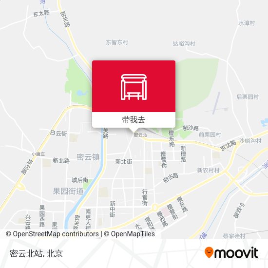 密云北站地图