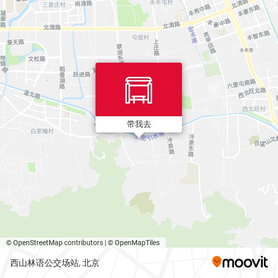 西山林语公交场站地图