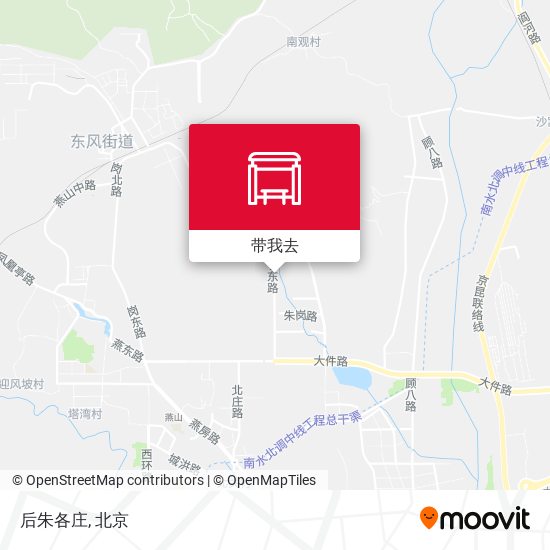 后朱各庄地图
