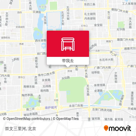 崇文三里河地图