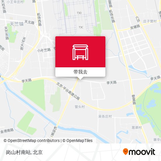 岗山村南站地图