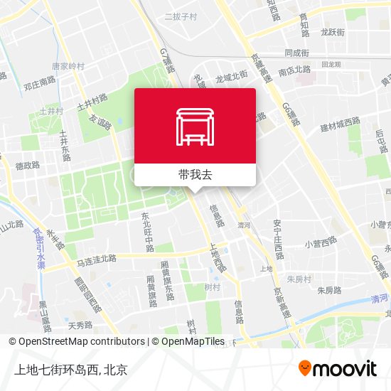 上地七街环岛西地图